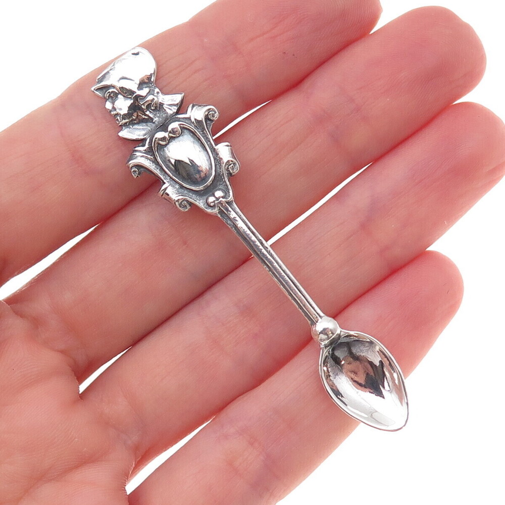 925 Sterling Silver Antique Art Deco Warrior Sniffer Spoon